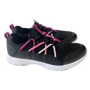 Vionic Women's Zeliya Lace Up Orthopedic Sneakers Size 11 Black Purple Pink